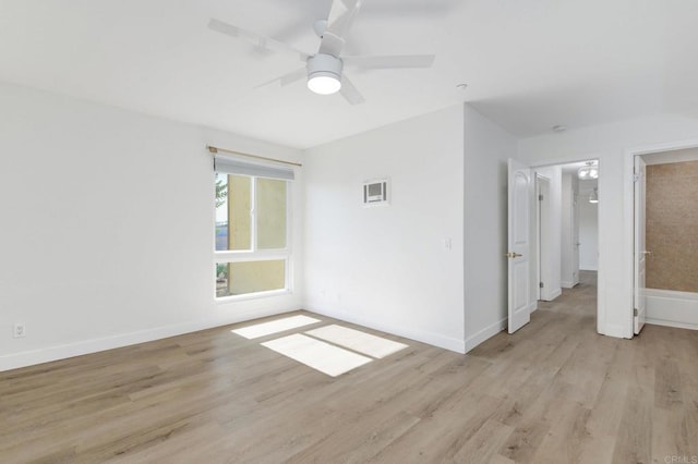 615 Fredricks Ave Unit 157, Oceanside, CA 92058 - unfurnished room with light wood finished floors and ceiling fan