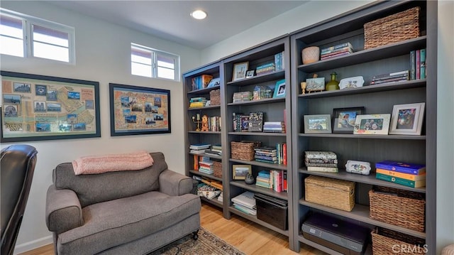 28653 Bar Hbr, Temecula, CA 92591 - sitting room featuring light wood-style floors and recessed lighting