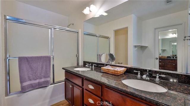 28653 Bar Hbr, Temecula, CA 92591 - bathroom with shower / bath combination with glass door and double vanity