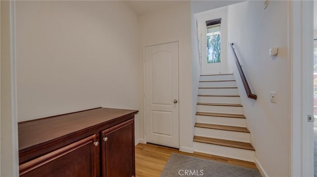 28653 Bar Hbr, Temecula, CA 92591 - staircase featuring wood finished floors