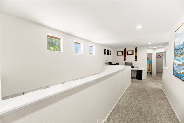 11209 Pinecone St, Corona, CA 92883 - hall with light carpet and recessed lighting