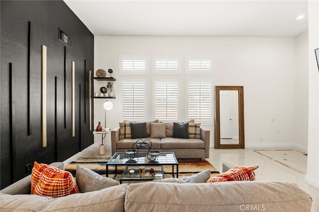 11209 Pinecone St, Corona, CA 92883 - living room with tile patterned flooring and recessed lighting