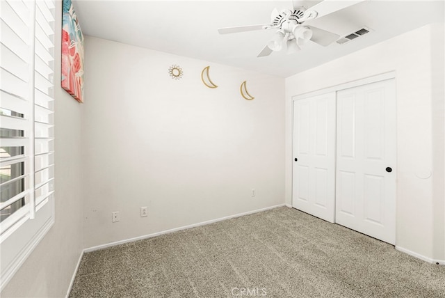 11209 Pinecone St, Corona, CA 92883 - unfurnished bedroom featuring carpet floors, a closet, and ceiling fan
