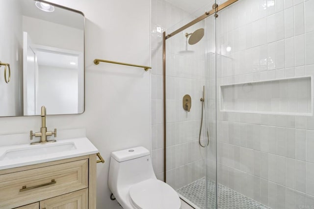 8450 Dallas St, La Mesa, CA 91942 - bathroom featuring vanity and a shower stall
