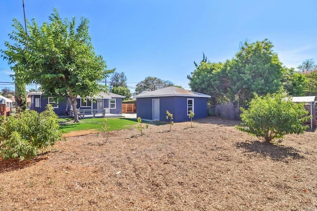 8450 Dallas St, La Mesa, CA 91942 - view of yard featuring an outbuilding and a patio area