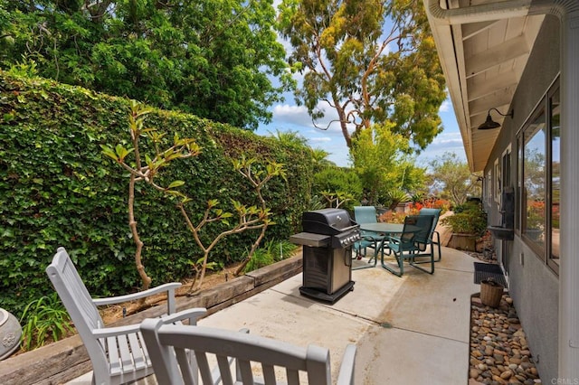 764 E Solana Cir, Solana Beach, CA 92075 - view of patio featuring grilling area and outdoor dining space