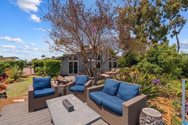 764 E Solana Cir, Solana Beach, CA 92075 - deck with an outdoor living space