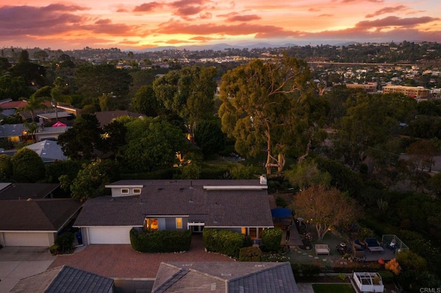 764 E Solana Cir, Solana Beach, CA 92075 - aerial view at dusk