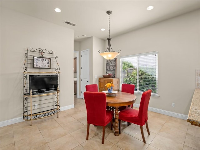 425 W Trenton Ave, Clovis, CA 93619 - dining room with recessed lighting and light tile patterned floors
