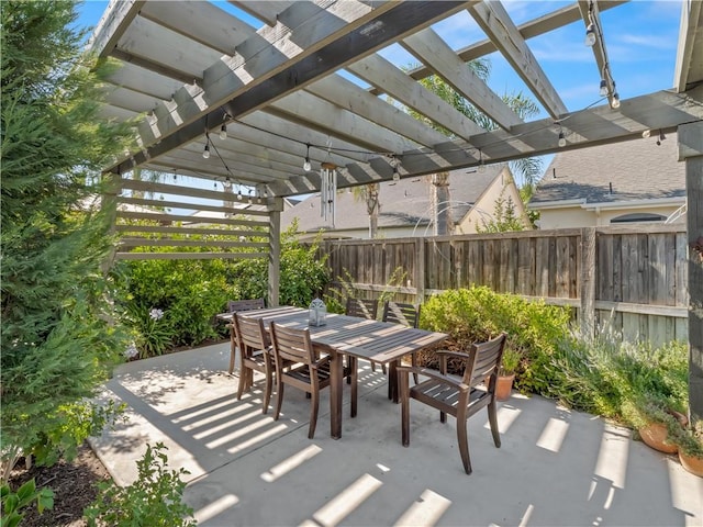 425 W Trenton Ave, Clovis, CA 93619 - view of patio / terrace featuring a pergola and outdoor dining area
