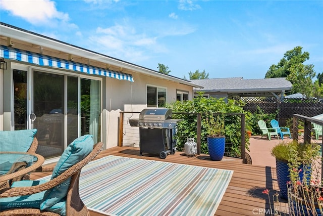 571 Redwood Way, Chico, CA 95926 - wooden terrace with area for grilling