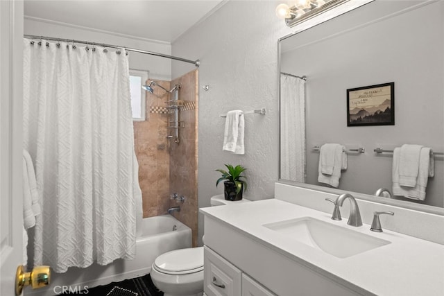 571 Redwood Way, Chico, CA 95926 - full bath with vanity, shower / bath combination with curtain, and a textured wall