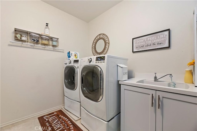 9574 Alta Cresta Ave, Riverside, CA 92508 - washroom with washer and dryer and cabinet space