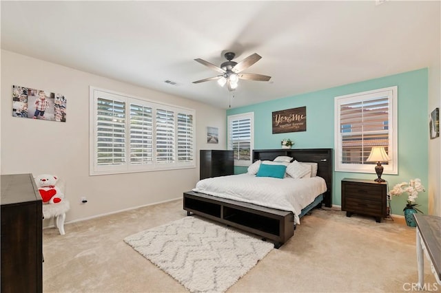 9574 Alta Cresta Ave, Riverside, CA 92508 - carpeted bedroom featuring baseboards and a ceiling fan