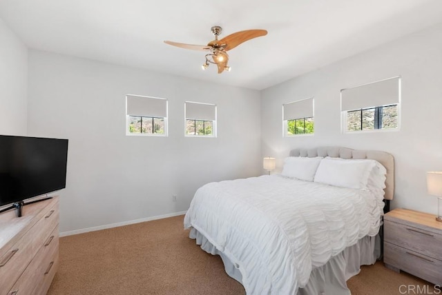 3131 Ferncreek Ln, Escondido, CA 92027 - bedroom featuring light carpet and ceiling fan
