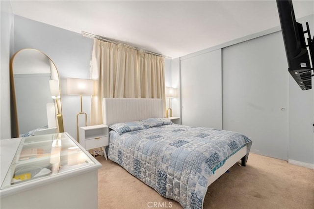 8303 Topeka Dr, Northridge, CA 91324 - bedroom with light colored carpet and a closet