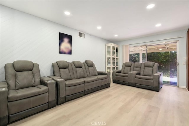 8303 Topeka Dr, Northridge, CA 91324 - living room with light wood finished floors and recessed lighting