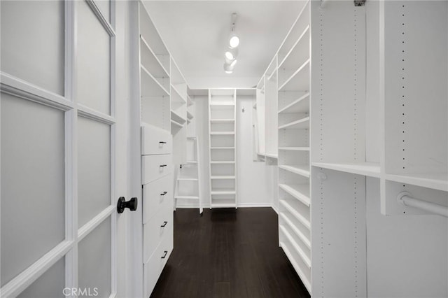 11601 Montana Ave Unit 7, Los Angeles, CA 90049 - walk in closet with dark wood-style floors