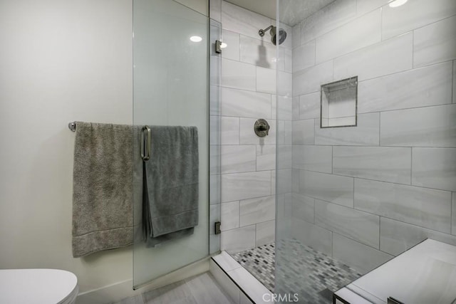 411 W Seaside Way Unit 402, Long Beach, CA 90802 - bathroom with a shower stall
