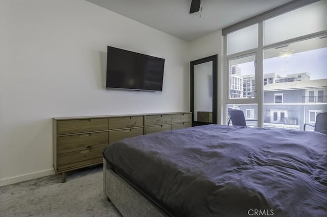 411 W Seaside Way Unit 402, Long Beach, CA 90802 - bedroom with carpet floors and a ceiling fan