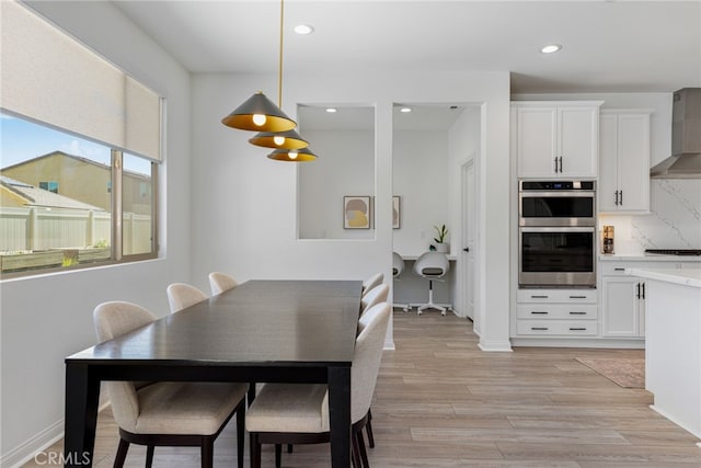 32886 Birchall Ct, Winchester, CA 92596 - dining space with recessed lighting and light wood-style flooring