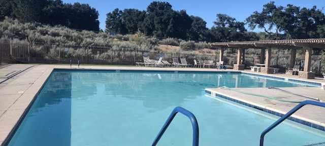 1203 Buckwheat Trl, Campo, CA 91906 - community pool featuring a patio area and a pergola