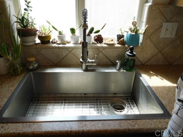1203 Buckwheat Trl, Campo, CA 91906 - kitchen view of a sink and decorative backsplash
