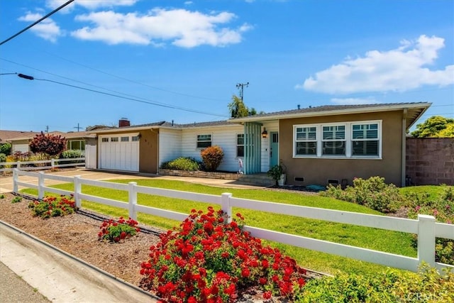 923 Farroll Ave, Arroyo Grande, CA 93420 - ranch-style home with an attached garage, stucco siding, and driveway