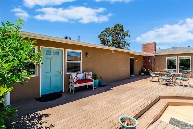 923 Farroll Ave, Arroyo Grande, CA 93420 - wooden terrace with outdoor dining space