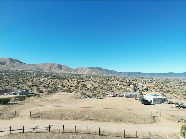 20421 Riverview Rd, Apple Valley, CA 92308 - view of mountain backdrop featuring rural landscape and a desert landscape