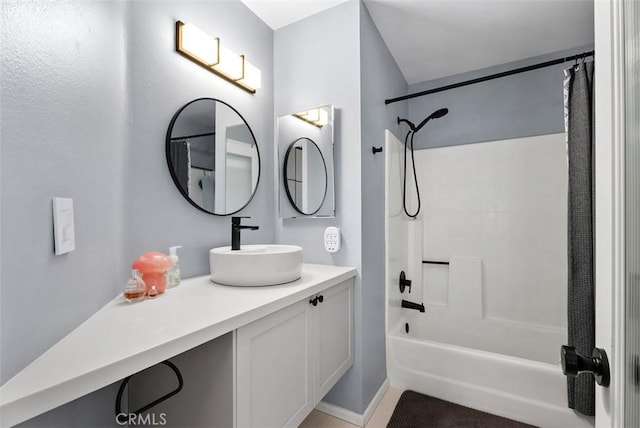1046 Calle Del Cerro Unit 408, San Clemente, CA 92672 - bathroom with vanity and shower / tub combo