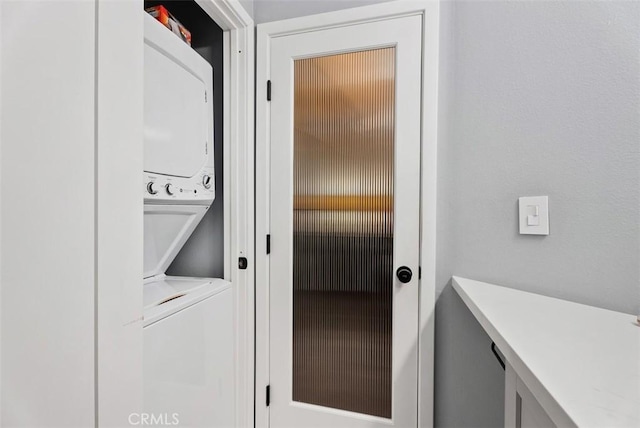 1046 Calle Del Cerro Unit 408, San Clemente, CA 92672 - washroom with estacked washer and dryer