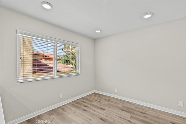 17910 River Cir Unit 5, Canyon Country, CA 91387 - empty room featuring light wood-type flooring and recessed lighting