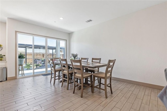 1938 N Frontier St, Hanford, CA 93230 - dining area featuring light wood finished floors and recessed lighting