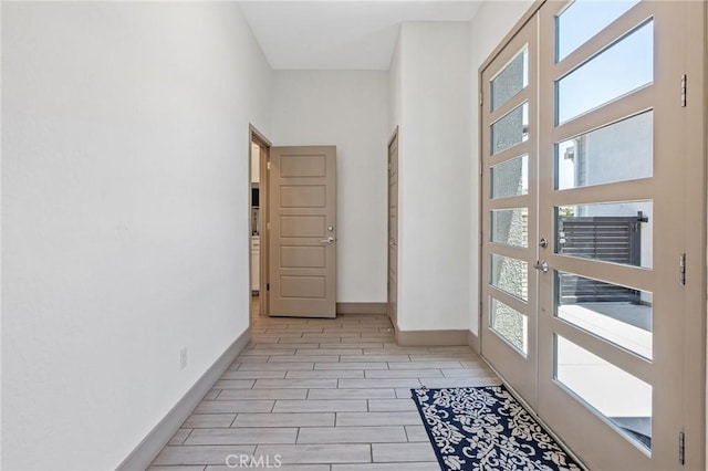 1938 N Frontier St, Hanford, CA 93230 - entryway with wood tiled floors and french doors