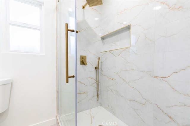 11063 White Oak Ave, Granada Hills, CA 91344 - bathroom with a marble finish shower