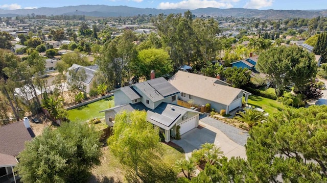 1161 Senwood Way, Fallbrook, CA 92028 - aerial view of residential area featuring mountains