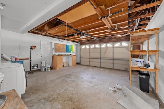 1161 Senwood Way, Fallbrook, CA 92028 - garage with washer / dryer and a garage door opener