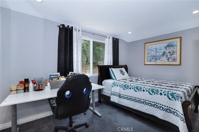 2350 Oak Park Rd, Glendora, CA 91741 - bedroom featuring carpet, recessed lighting, and an office area