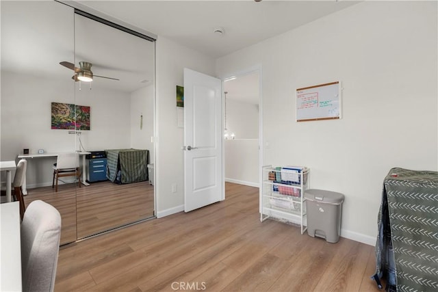 401 Lupine Way, Oceanside, CA 92057 - office featuring ceiling fan and wood finished floors