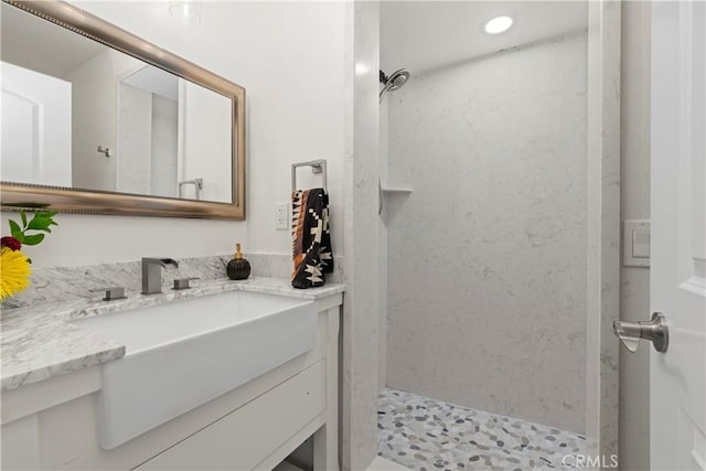 401 Lupine Way, Oceanside, CA 92057 - bathroom with a stall shower and vanity