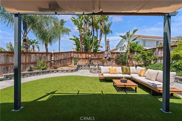 401 Lupine Way, Oceanside, CA 92057 - fenced backyard with an outdoor living space