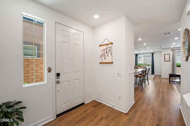 1979 Tangelo Way, Santa Paula, CA 93060 - foyer entrance with light wood-type flooring and recessed lighting