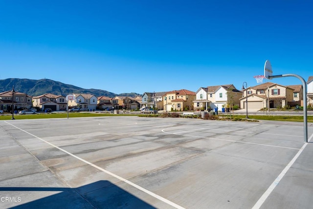 1979 Tangelo Way, Santa Paula, CA 93060 - view of basketball court with a residential view, community basketball court, and a mountain view