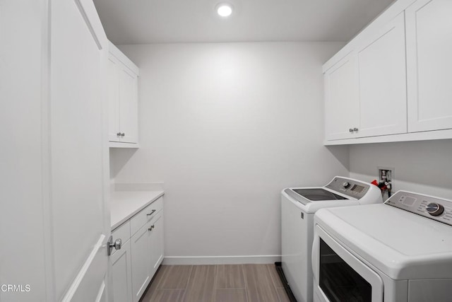 1979 Tangelo Way, Santa Paula, CA 93060 - laundry room featuring separate washer and dryer, cabinet space, and recessed lighting