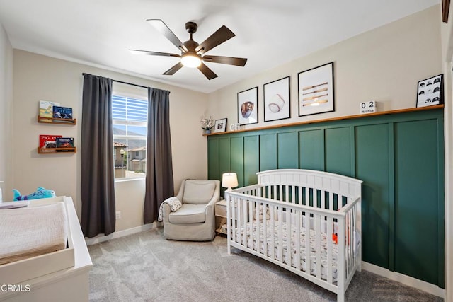 1979 Tangelo Way, Santa Paula, CA 93060 - bedroom featuring carpet flooring, a nursery area, and ceiling fan