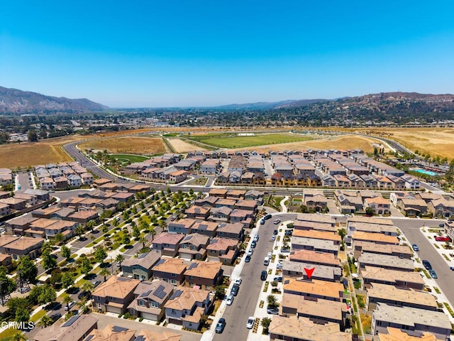 1979 Tangelo Way, Santa Paula, CA 93060 - aerial overview of property's location featuring a mountainous background and nearby suburban area