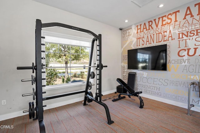 1979 Tangelo Way, Santa Paula, CA 93060 - workout room with baseboards and recessed lighting