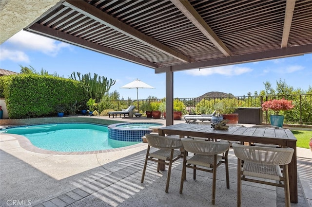 1579 Via Parque, Thousand Oaks, CA 91360 - view of pool featuring a pool with connected hot tub and a patio