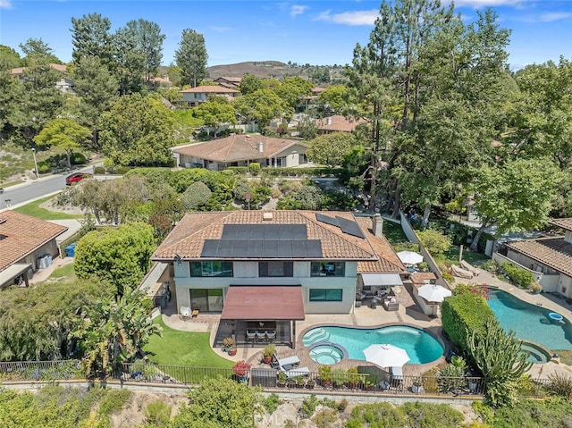 1579 Via Parque, Thousand Oaks, CA 91360 - aerial perspective of suburban area featuring a pool area